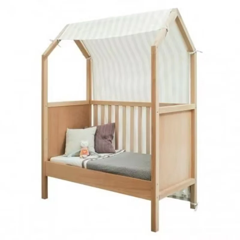 AILICHEN Factory direct sale nature solid wood baby crib modern simple child bed