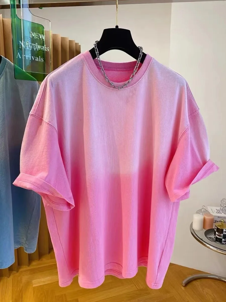 تي شيرت نسائي من Waed Pure Cotton ort Sve بتصميم أنيق وقاعدة إحساس irt Commute Sle round Ne Top #2