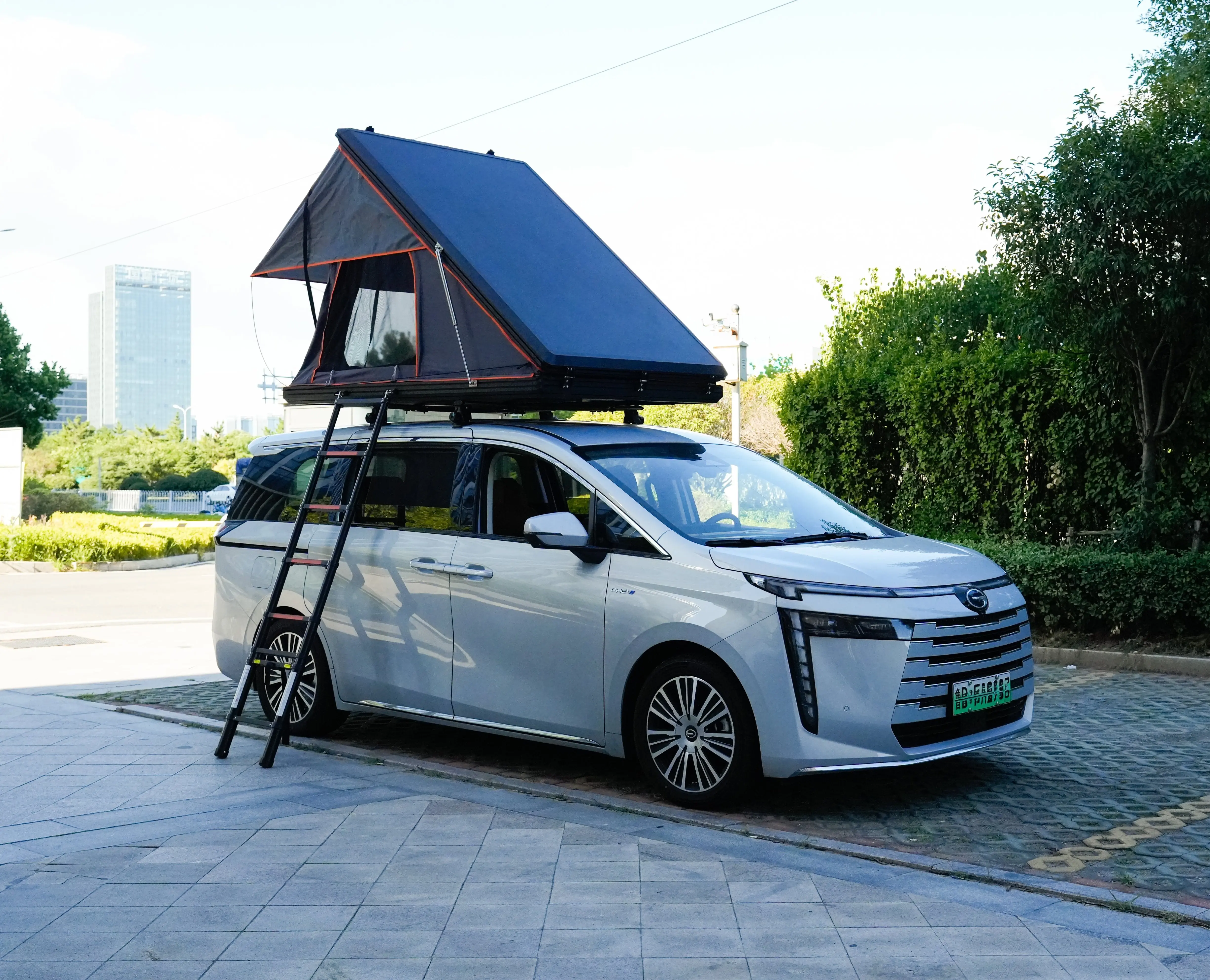 

Высококачественная автомобильная алюминиевая складная палатка на крышу автомобиля для кемпинга, водонепроницаемая, с жестким корпусом, раскладная