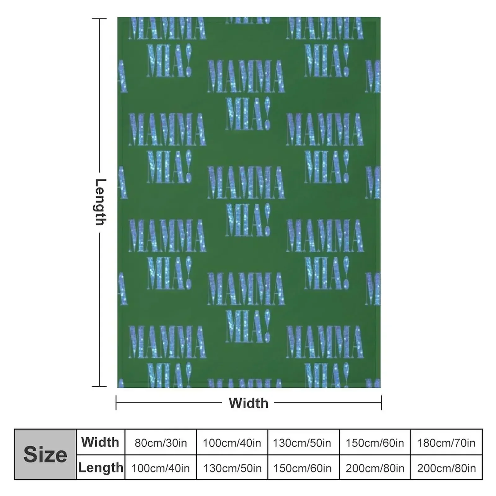 Mamma Mia -disco- Throw Blanket Soft Polar Hairy Luxury Kid'S warm winter Blankets