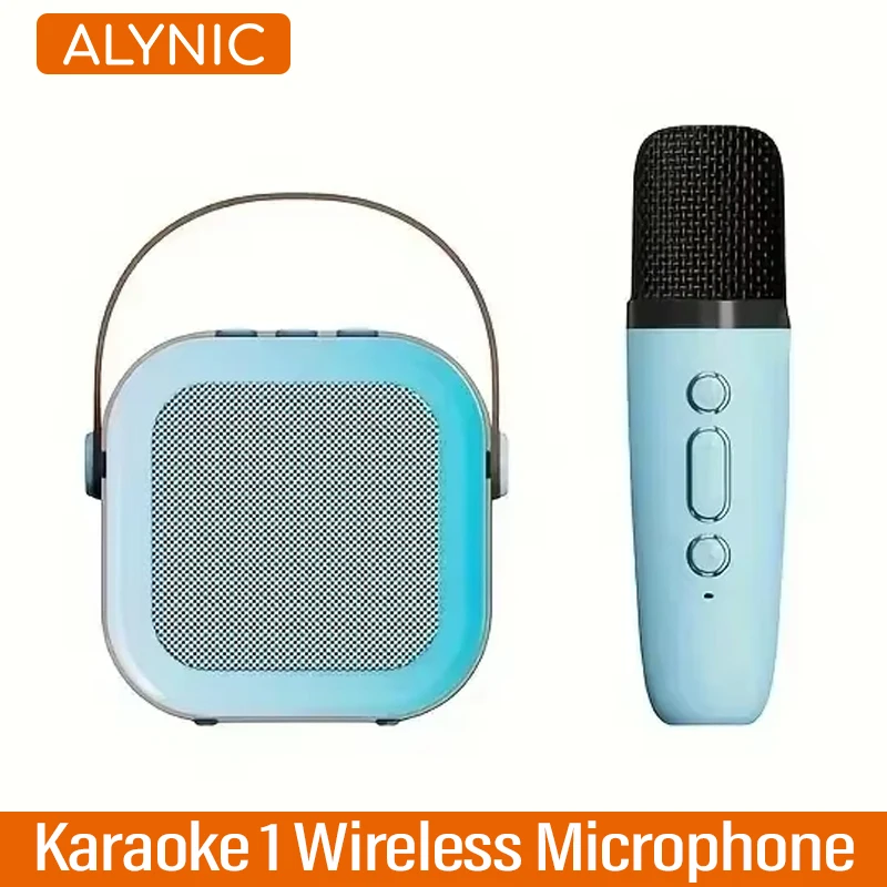 ALYNlC Karaoke Machine Portable Bluetooth 5.3 PA Speaker System Single Wireless Microphones Home family singing children's Gift