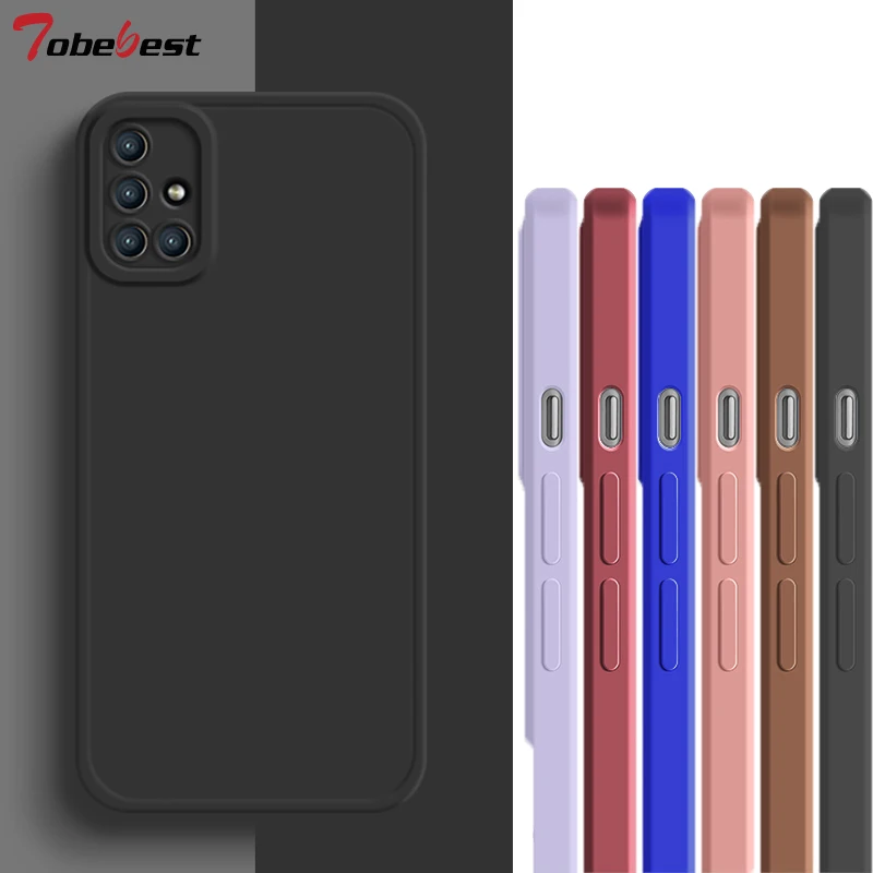 Fashion Square Frame Soft Silicone Case On For Samsung Galaxy A51 A71 4G A11 A21S A31 A81 A01 A02 A03 A02S A03S funda Cover