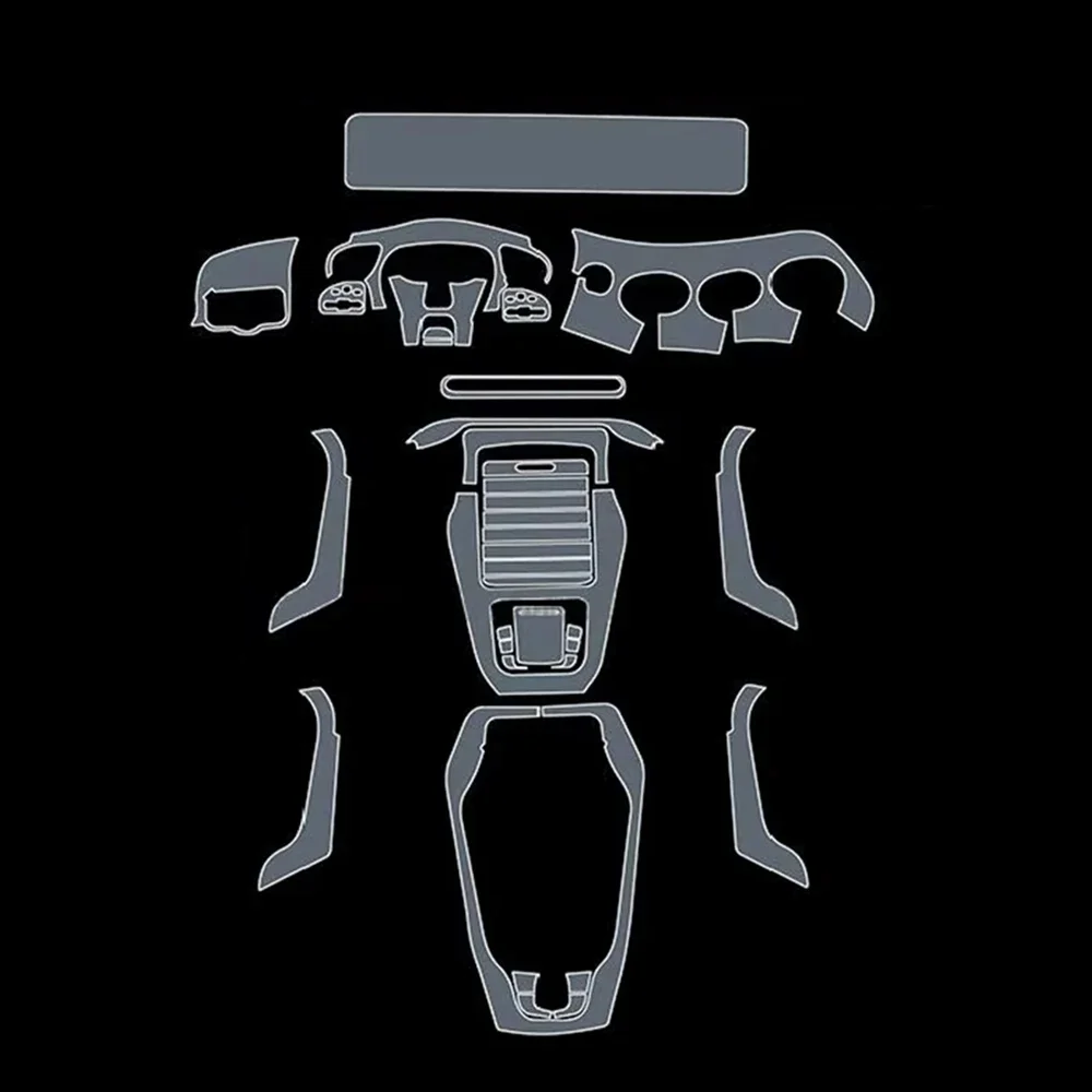 For Mercedes-Benz CLA 35/45 AMG 20-22 C118 Car Interior Center Console Transparent TPU Protective Film Anti-scratch Repair Film