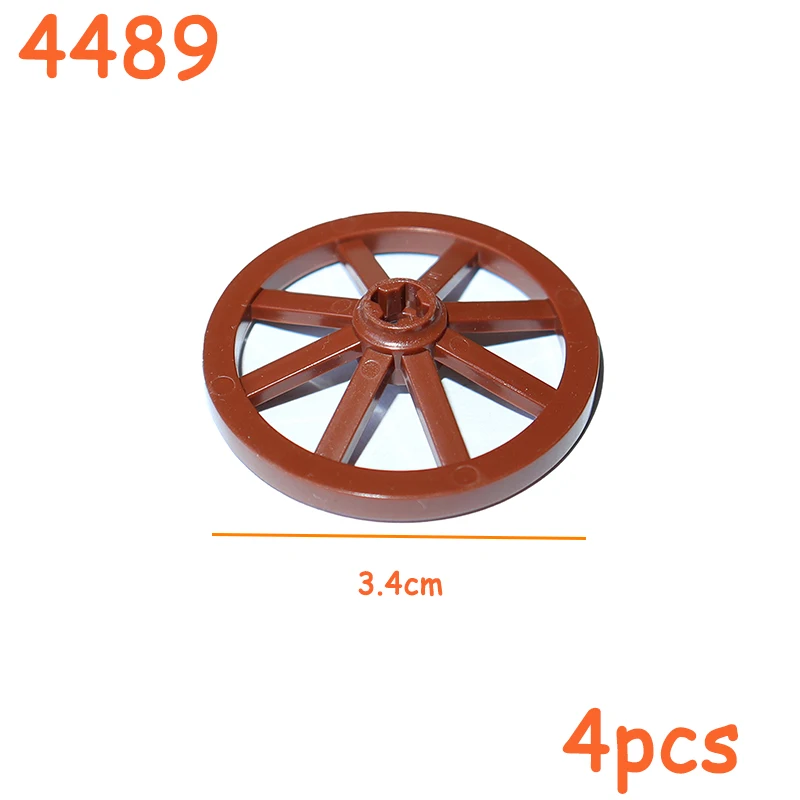 Hard Plastic Tire Wheel Cross Hole Car Truck Wheels Hub Technical Bricks MOC Motorcycle Tyre & Rim Construction Building Blocks