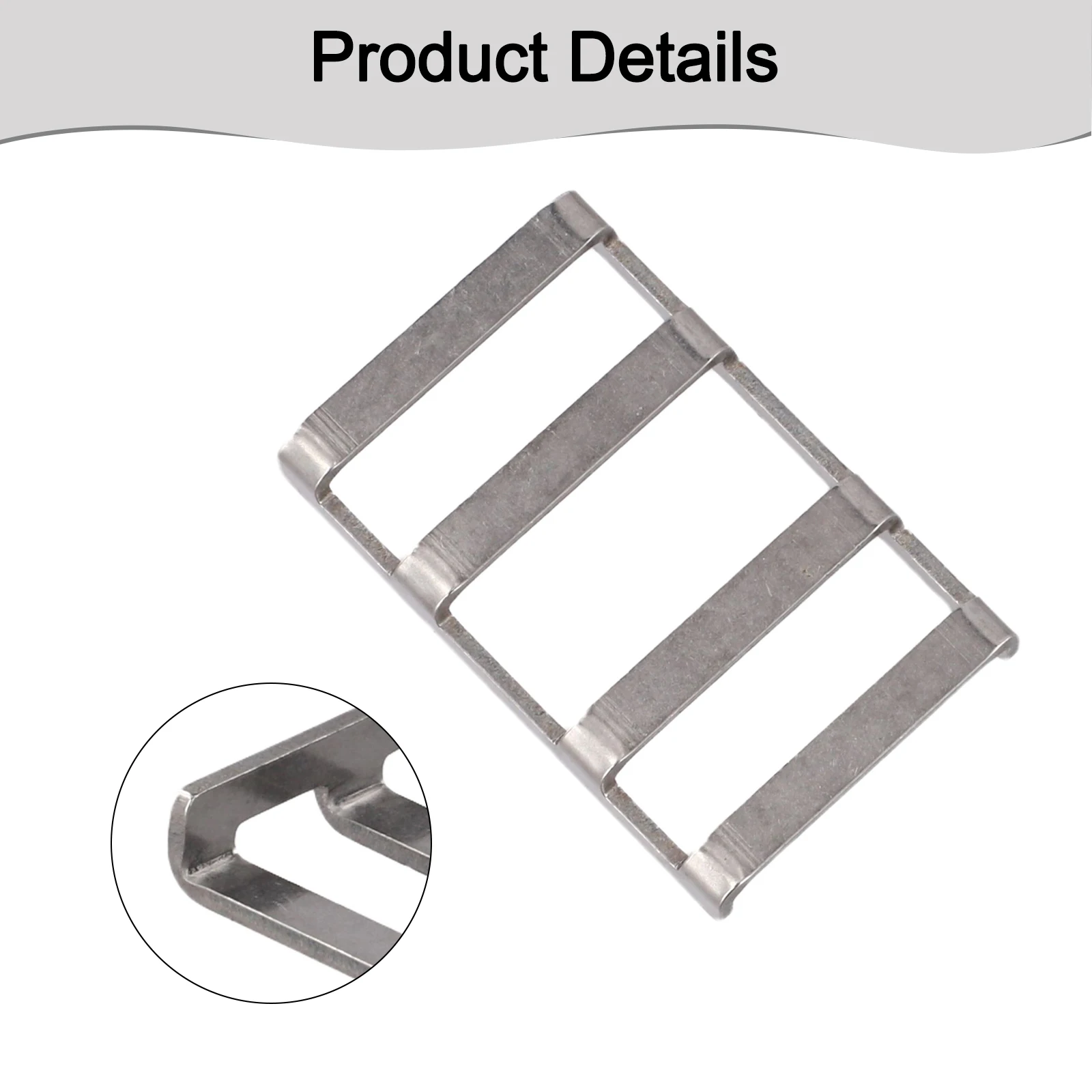48x32mm stainless steel bar buckle for For Secure installation of pool safety covers with spring and strap connection