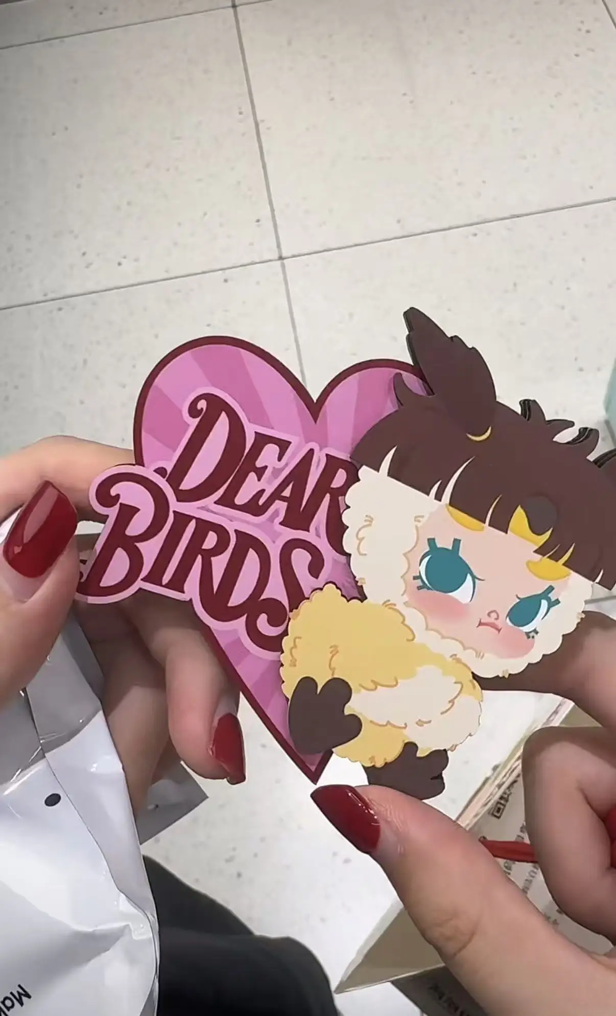 POP MART Dear Birds Series Kawaii Anime Action Figure - Fridge Magnet Blind Box Surprise Mystery Doll for Girls