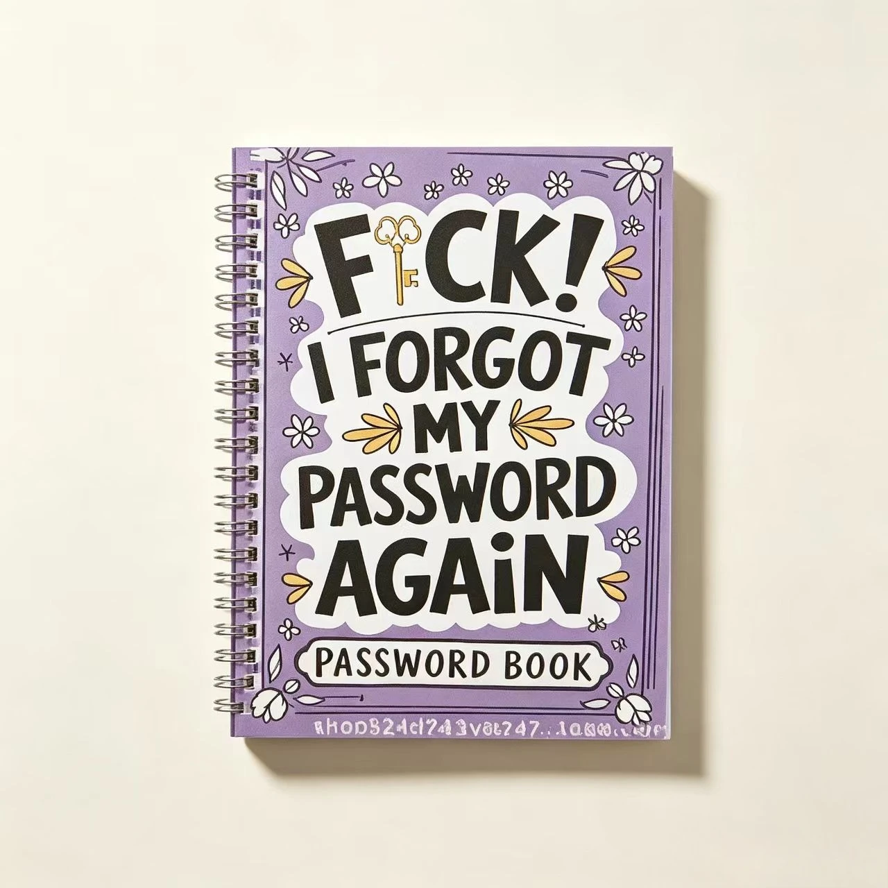 New Arriva Password Log Book for Seniors, Spiral Bound Password Keeper Notebook for Internet Website Login Record 