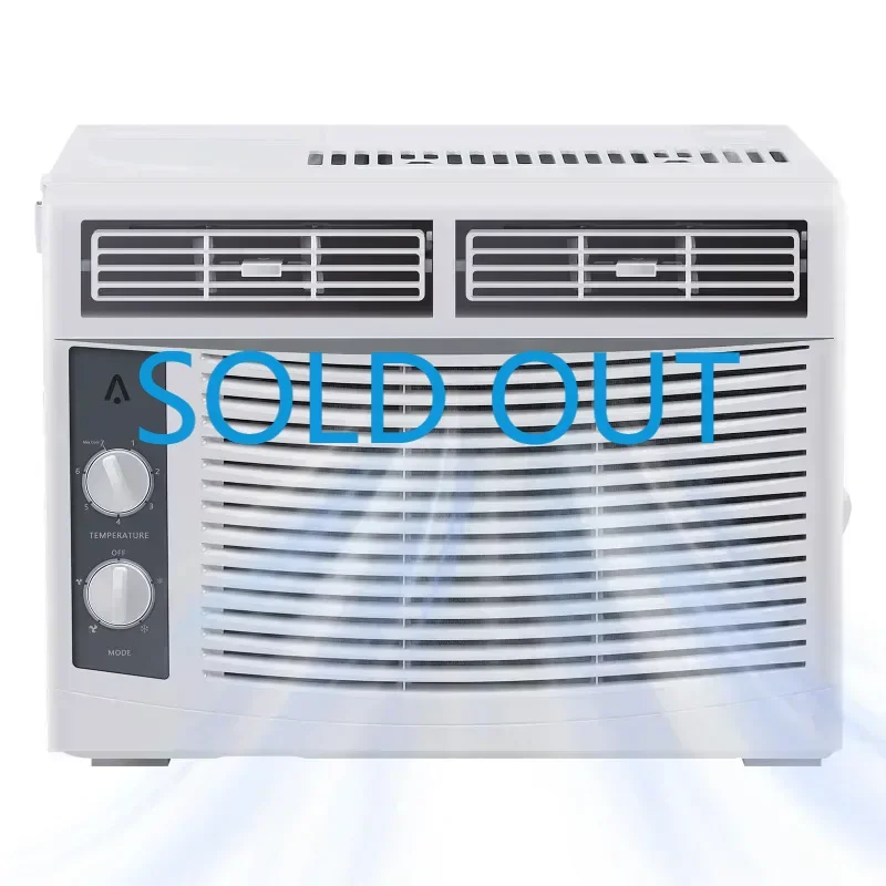 5,000 BTU Small Window Air Conditioner - Cool Up To 150 Sq.ft. with Manual Adjustable Fan and Cooling Modes, for Small Room