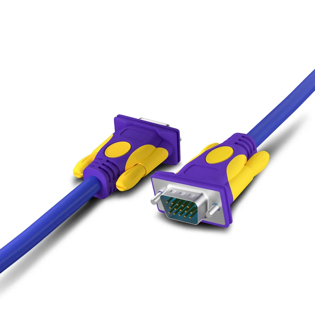 60M 3+9 VGA cable for TV projector to computer monitor VGA Cable without screws