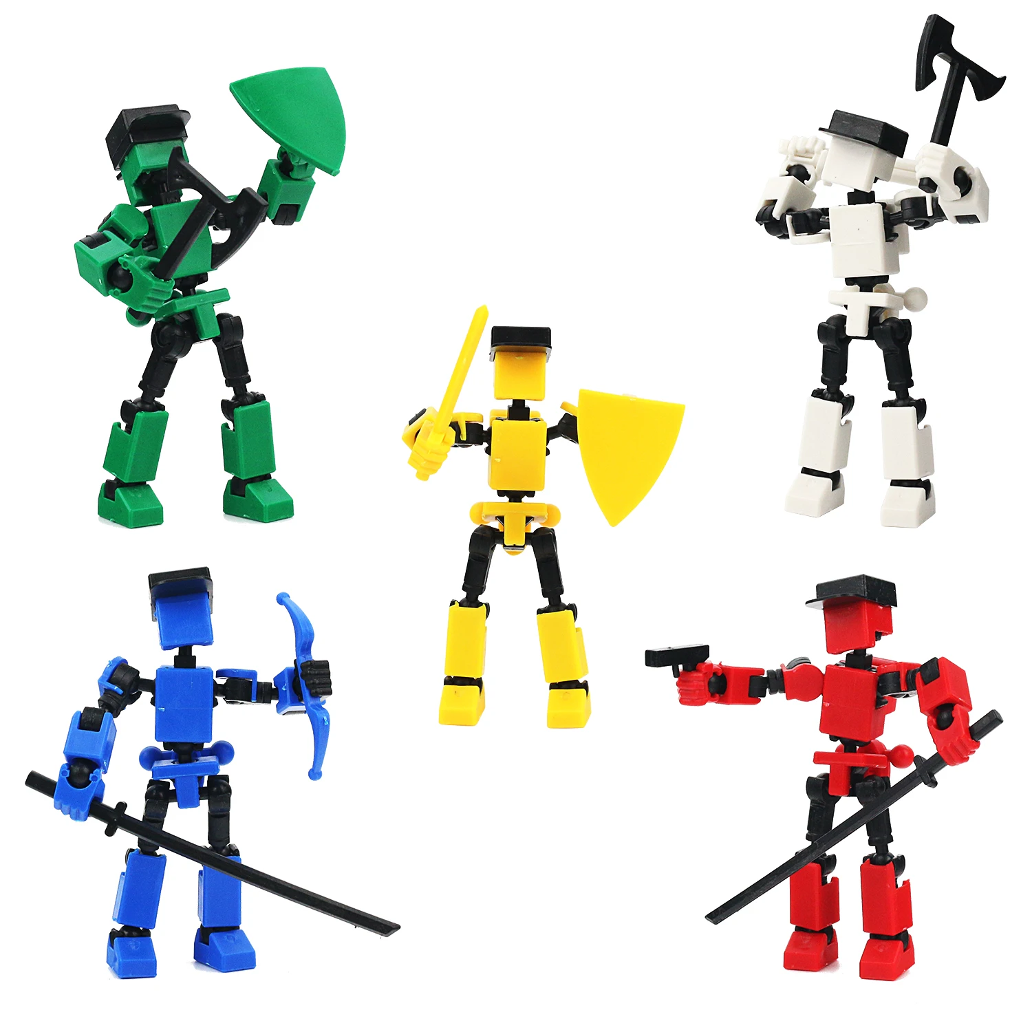 

3D-печать, модель куклы с качающимся шарниром, мультисоставная мобильная головоломка, сделай сам, сборка, кукла, декомпрессионный инструмент