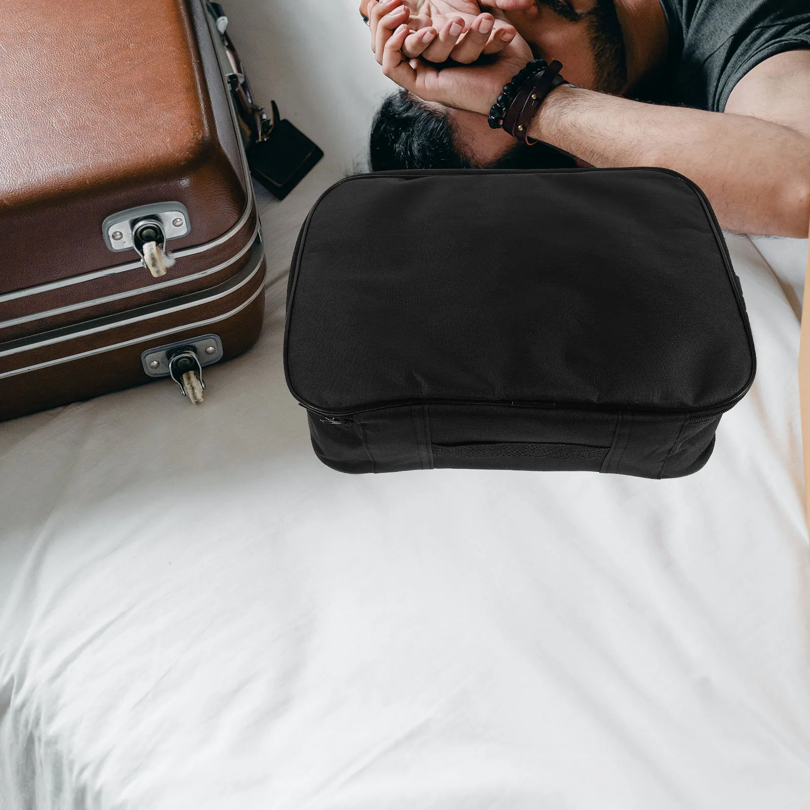 

Вместительная 3-слойная сумка для документов из оксфордской ткани с кодовым замком, портативный органайзер для путешествий