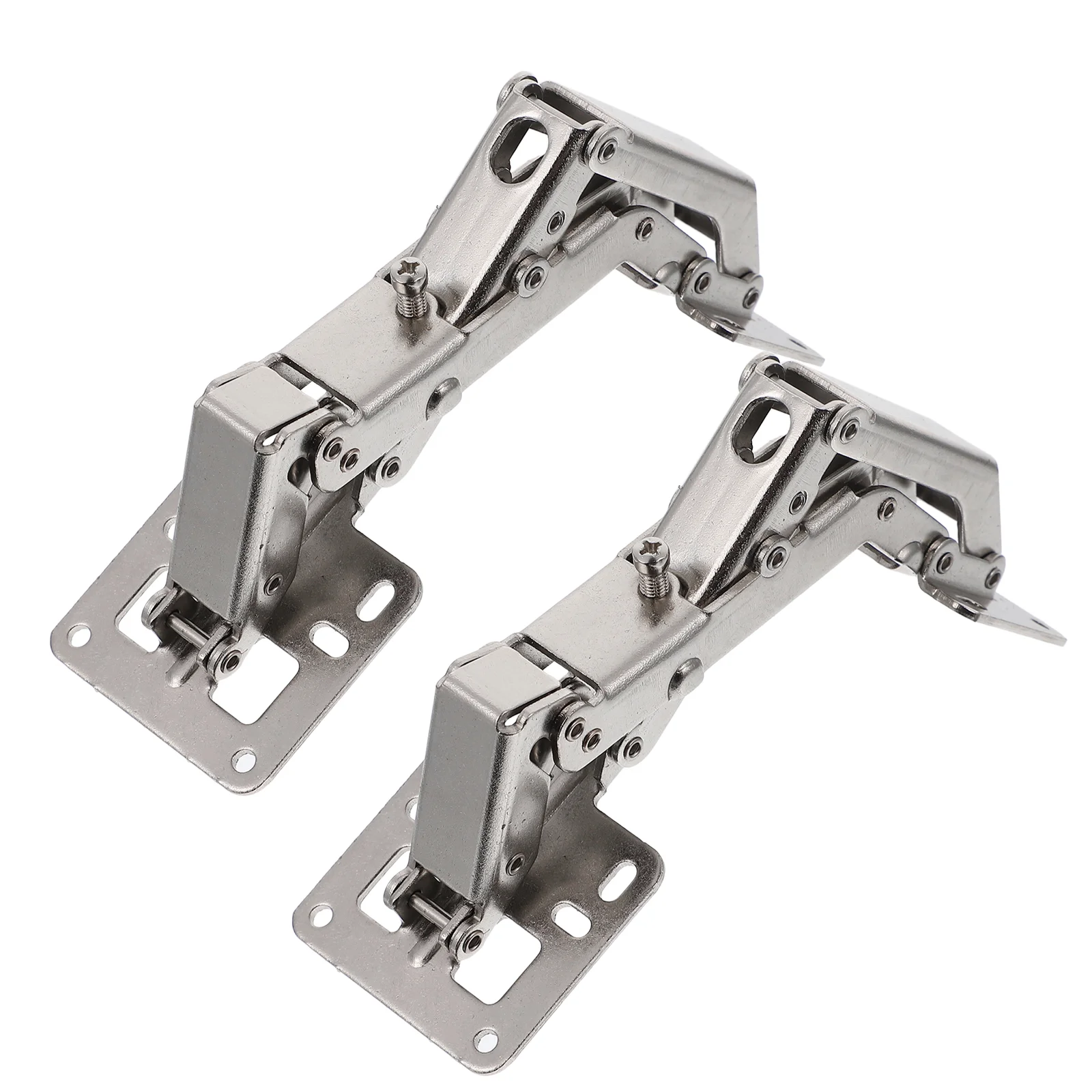 2 Pcs 170 Degree Punch Free Frameless Concealed Hydraulic Cabinet Doors Hinges Punch Free Hinges Concealed Hinges