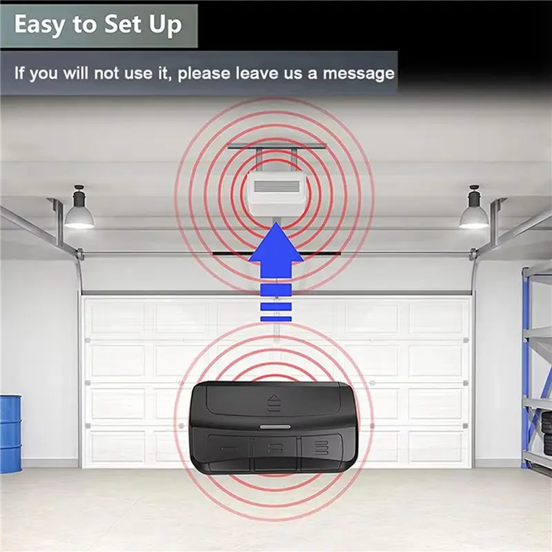 ABKN 2X 280MHz-868MHz Multi Frequency Code Garage Door Remote Control Duplicator Transmitter Opener