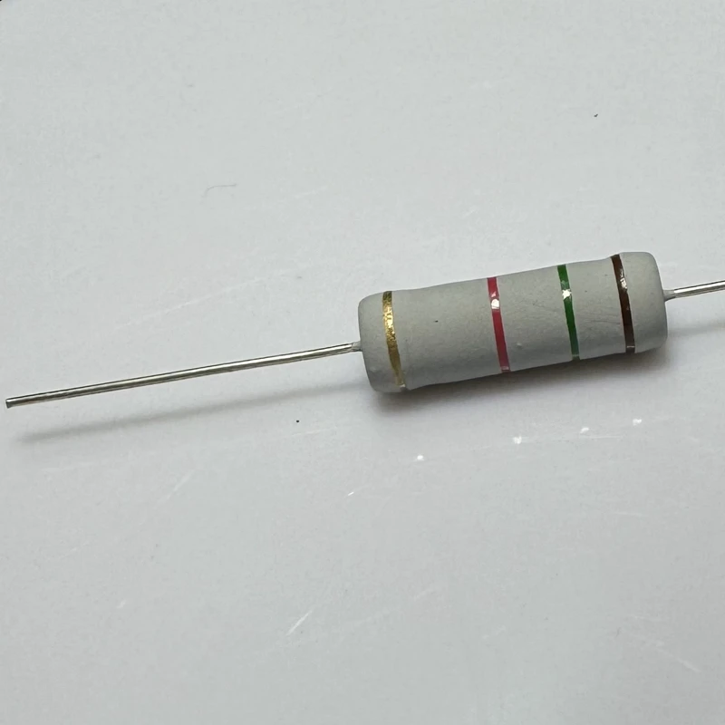 Coaxial Leaded Fusible Wirewound Resistor 6W 1500R 5% 8x24mm Dark Brown Green Red Gold