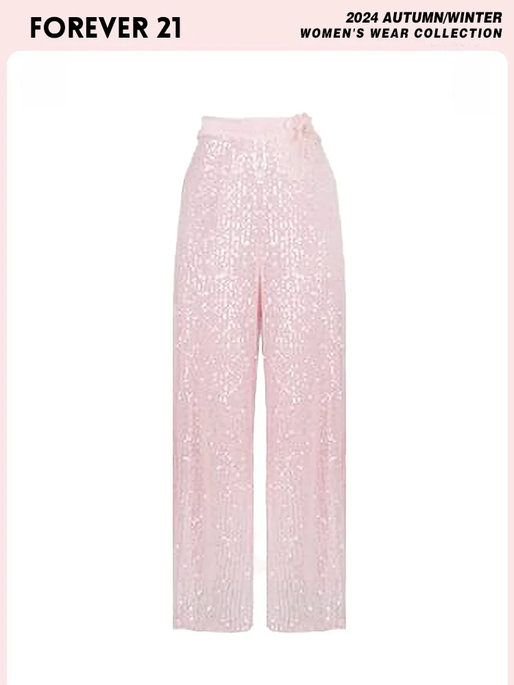 

Брюки Forever 2 Vintage Starry Casual с высокой талией, весенне-летние повседневные брюки, модель Ele Aosphere, большие размеры, женские брюки