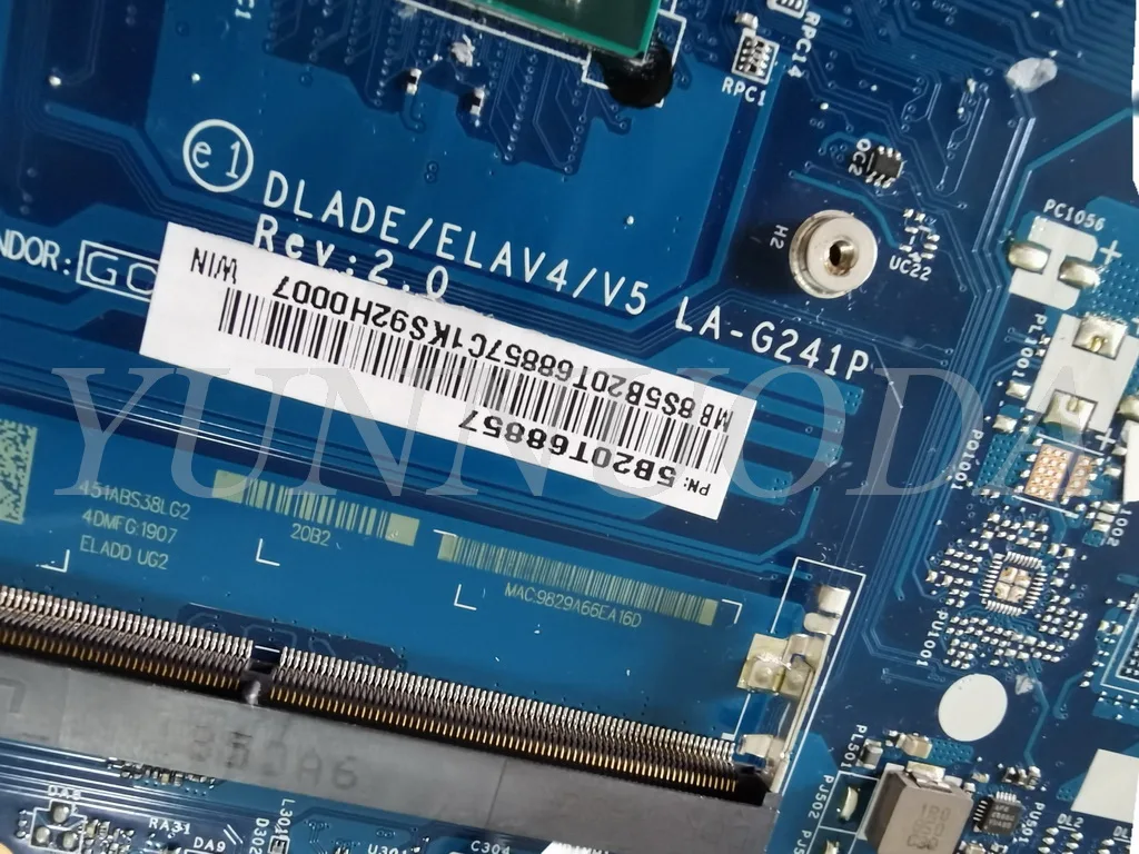 Original for Lenovo  ideapad 130-14AST Laptop  motherboard 130-14AST  A4-9125  DLADE  ELAV4V5  LA-G241P  PN 5B20T68857 tested go