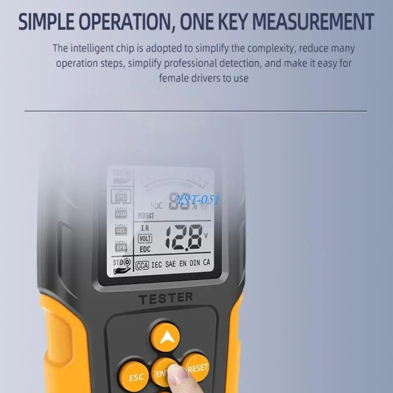 

E15A Car Battery Tester Detector 12V 24V Battery Charging Tester Power Detection