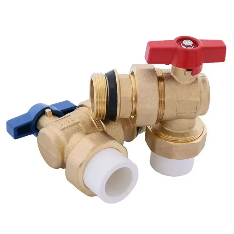 Floor heating water isolation valve switch PPR25 ball valve 1 inch internal and external valve