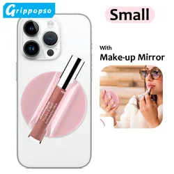 Grippopso Magnetic Cellphone Lipstick Holder Make Up Mirror Lip Blam Phone Stand For IPhone Samsung Universal Bracket,Small
