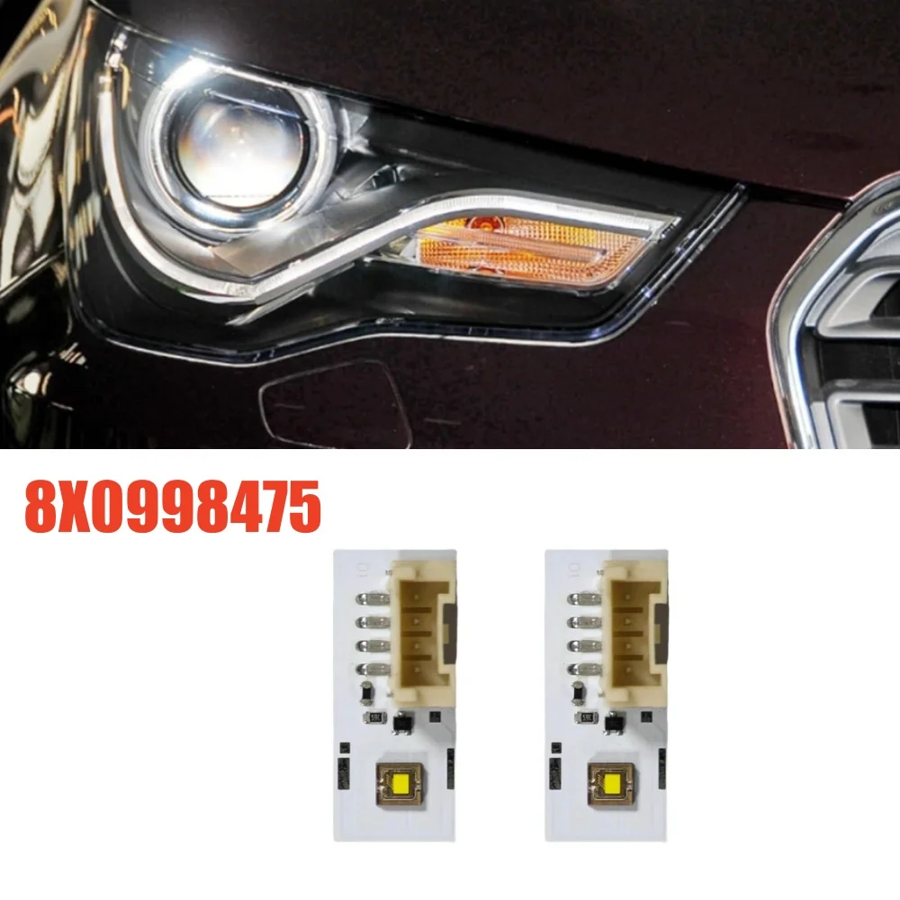 Brightly White Angel Eye DRL Boards 8X0998475 for 2011-2014 Audi A1 8X Xenon HeadLight Daytime Running Light Module 8X0 998 475