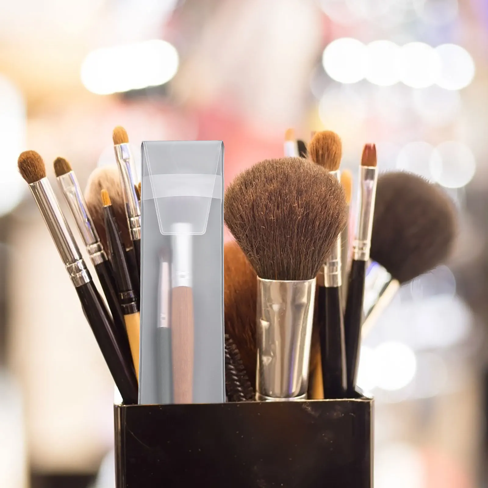 

10Pcs Eva Makeup Brush Dust-Proof Pouches Portable Organizer Bag for Travel Business Trips Makeup Girl Cover