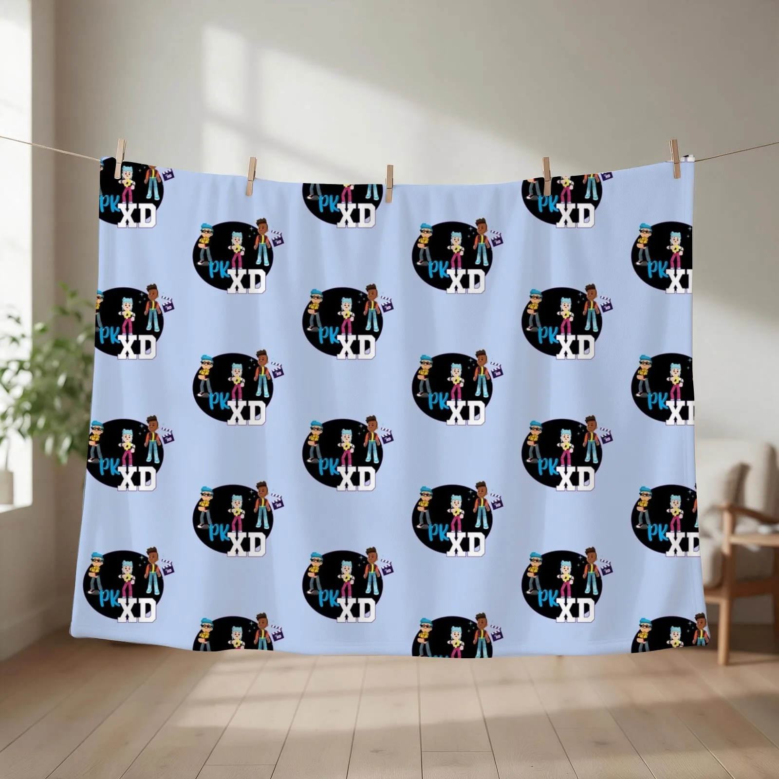 Pk Xd Game for kids Throw Blanket couch cozy soft plush fuzzy picnic outdoor blanket
