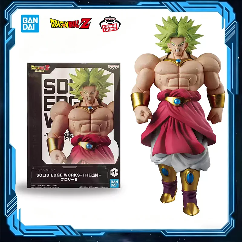 

Оригинальная коллекционная фигурка Bandai Dragon Ball Z SOLID EDGE WORKS Broly II, модель аниме-персонажа, игрушка, подарок