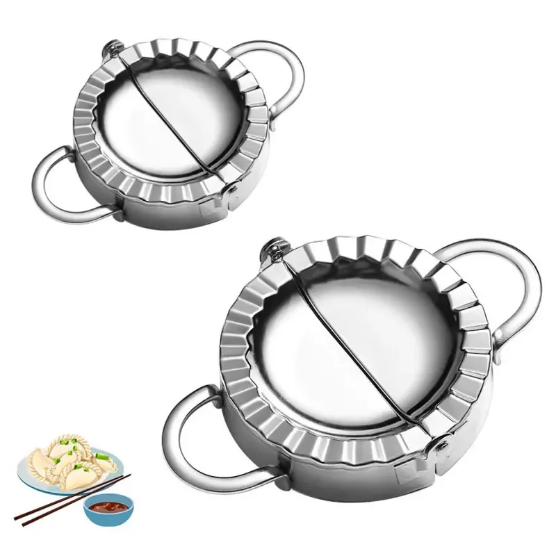 

Stainless Steel Dumpling Ravioli Maker Press DIY Dumpling Mold Cooking Pastry Tool Kitchen Tools Press Machine Jiaozi Maker