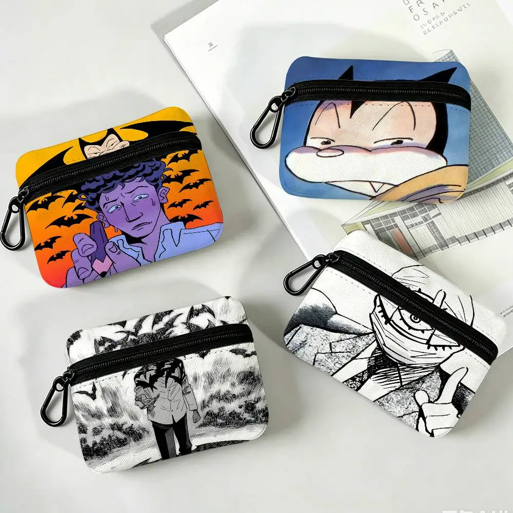 B-Billy-Bat Thrilling-Paranoid Oxford Fabric Zipper Pouch Lightweight Hanging Coin Wallet For Coins ID Cards Keys Lipstick