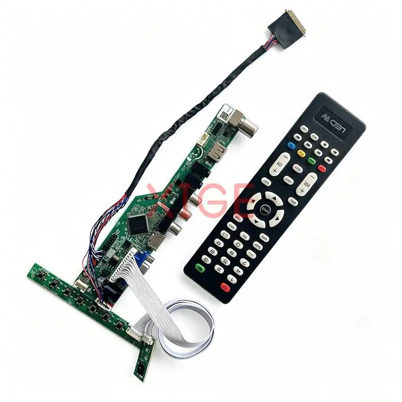 

Controller Board Fit B140XW04 B140XW03 B140XW02 B140XW01 1366*768 LVDS-40 Pin USB+AV+VGA+HDMI 1366x768 Laptop Display Screen Kit