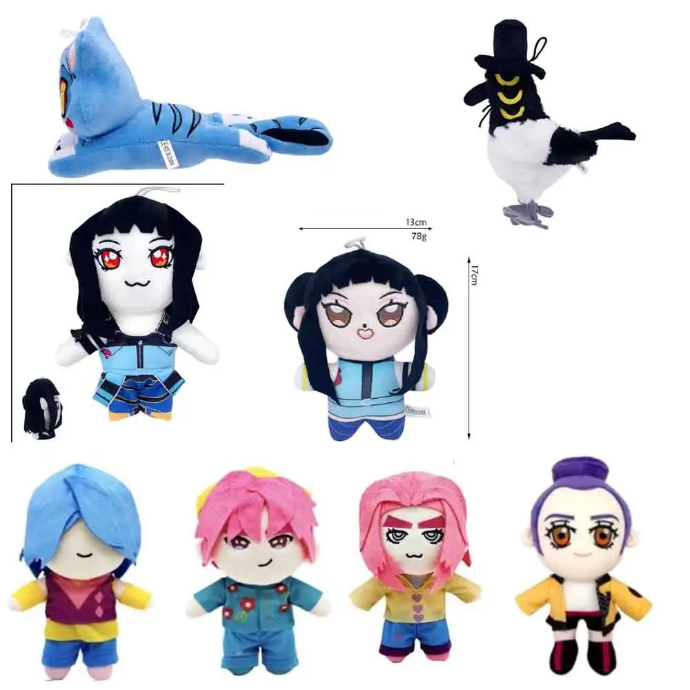 

*Кукла Peluche в стиле кино, коллекция реквизита вороны, Kpop Derpy Sussie, трехглазовая птица Kpop, охотники на демонов, плюшевые игрушки в виде тигра ﻿ Детские подарки