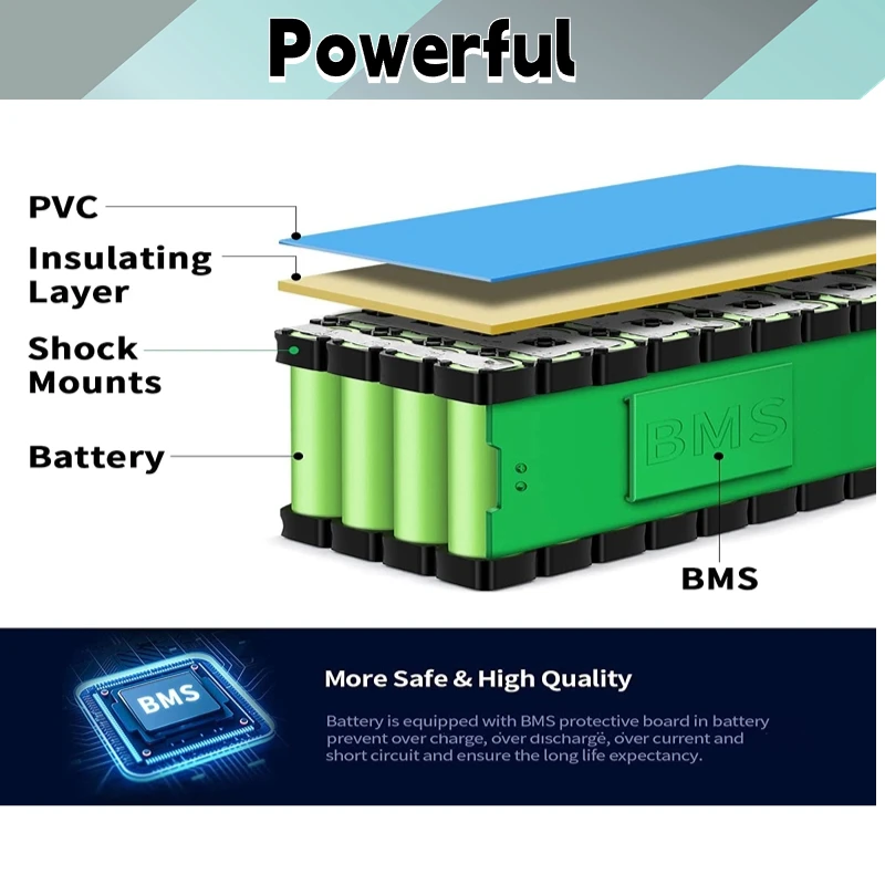 Baterai Lithium ion 48V 100mAh 1000w 13S3P XT60 kapasitas tinggi untuk 54.6v e-bike skuter sepeda listrik dengan BMS + pengisi daya