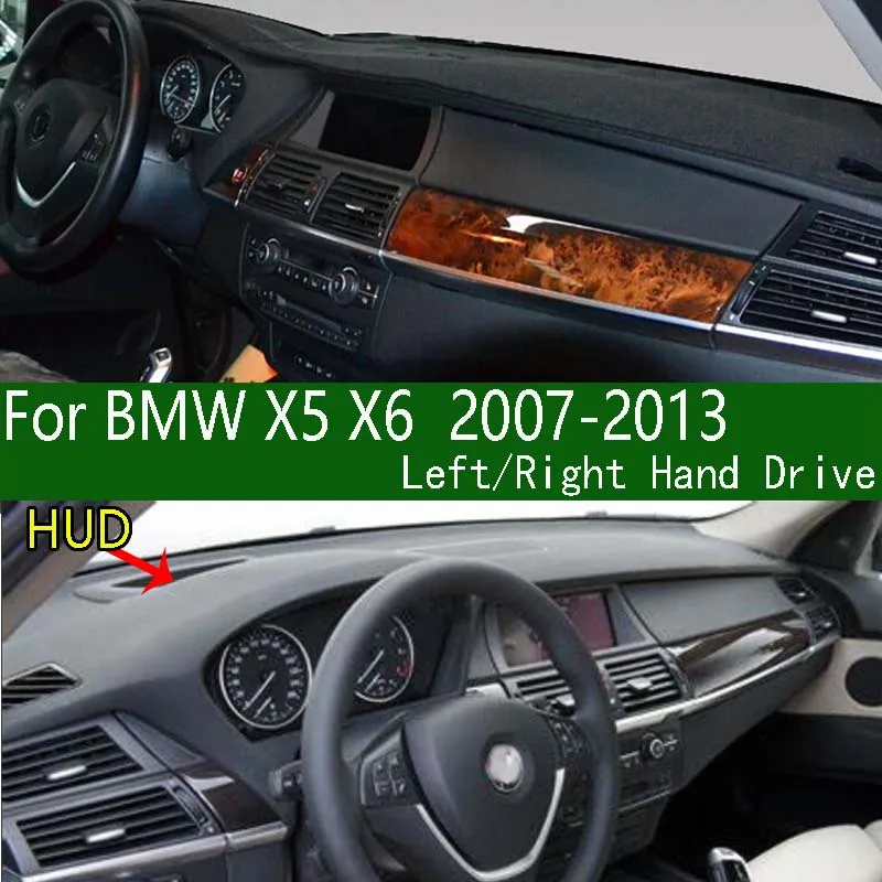 Image of Für BMW X5 X6 2007-2013 E70 E71 E72 Dashmat Dashboard Abdeckung Instrument Panel Schutz Pad Dash Matte Anti-schmutz Beweis Ornamente