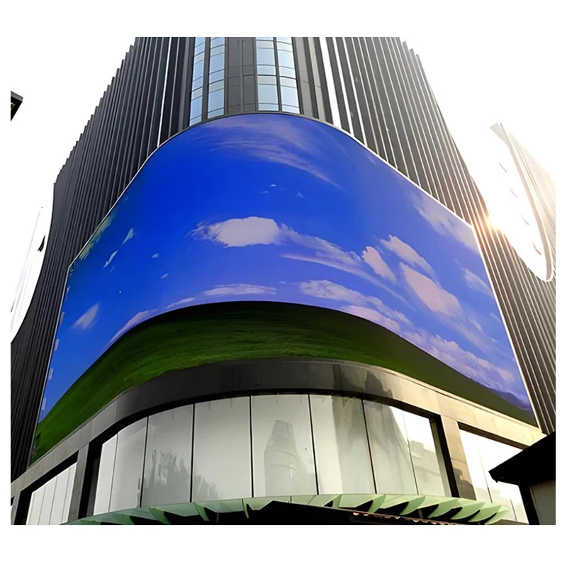 Customizable Customized 3D Advertising Led Video Wall Screen Outdoor P10 Curved Led Screen Display 3D Building Commercial Digita