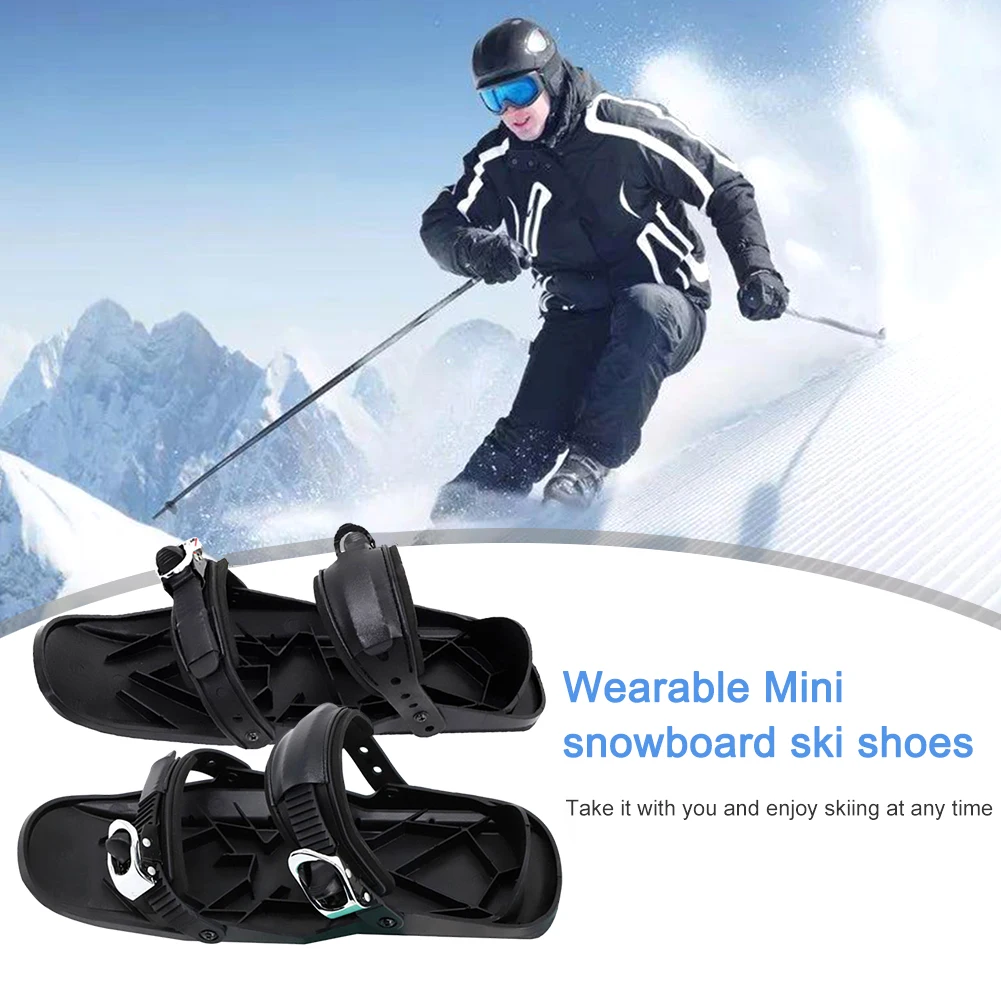 

Mini Short Ski Skates Short Mini Skating Ski Shoes Portable Mini Skating Ski Shoes Fit Into Your Backpack