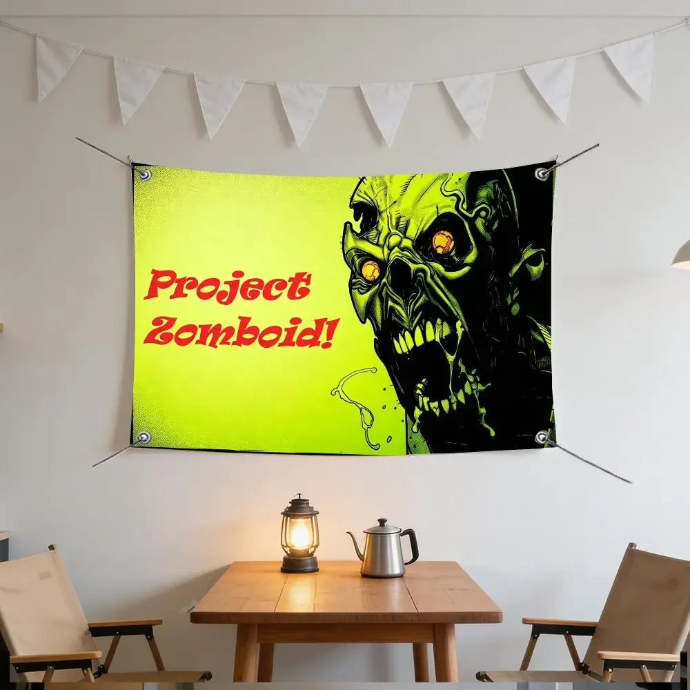 Game Survival-Project Zomboid Zombie Flags Specialized for indoor and outdoor home decorations, outdoor camping, and bar parties