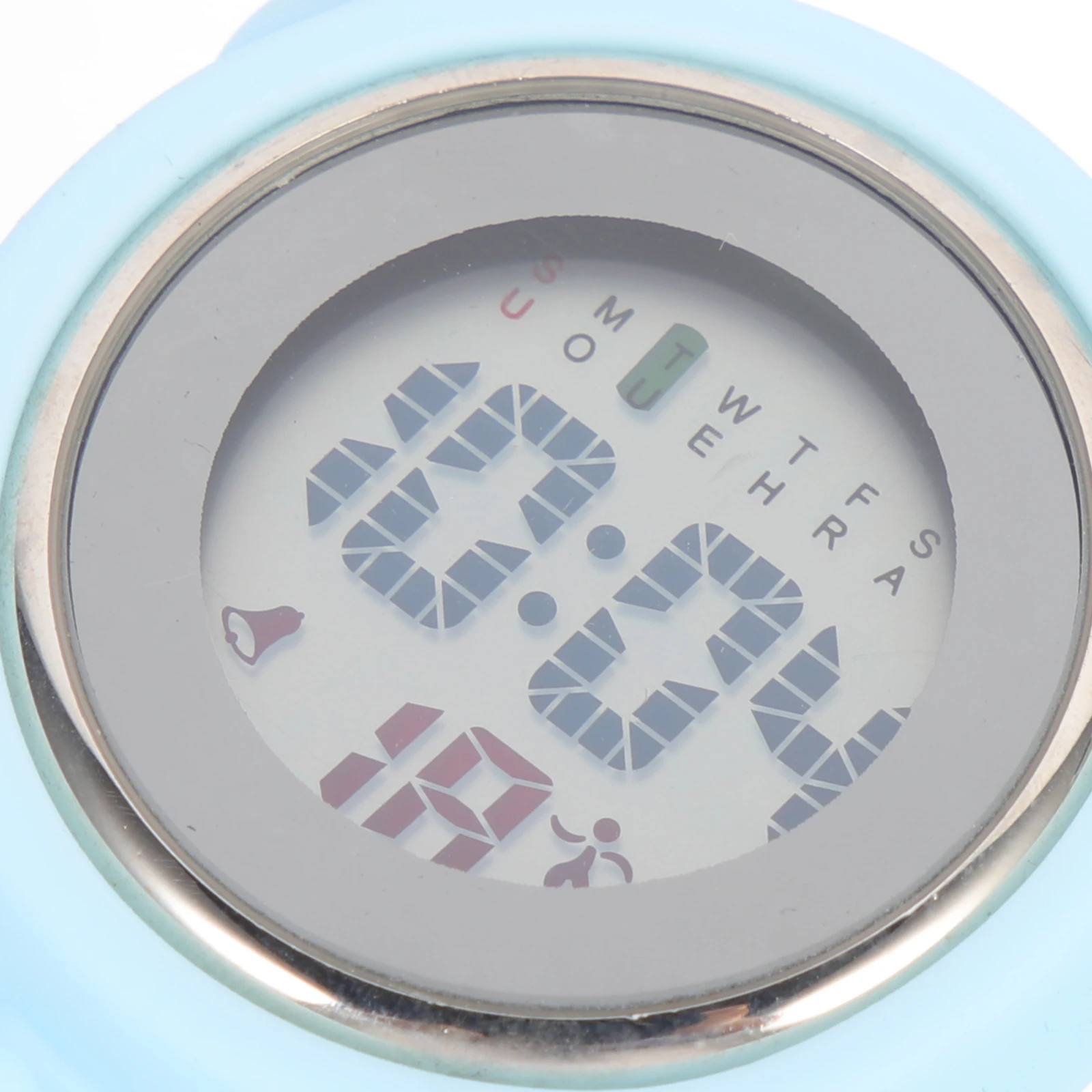 

Digital Stopwatch Hanging Watch Premium Silicone Multi-function Chronograph Luminous 24H Display Detachable Metal Head for Women