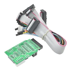 Per Emulatore V8 JTAG Convertitore adattatore per J-Link 4 pin 6 pin 10 pin 20 pin V8 V9 Scheda adattatore 8 tipi di distribuzione cavi