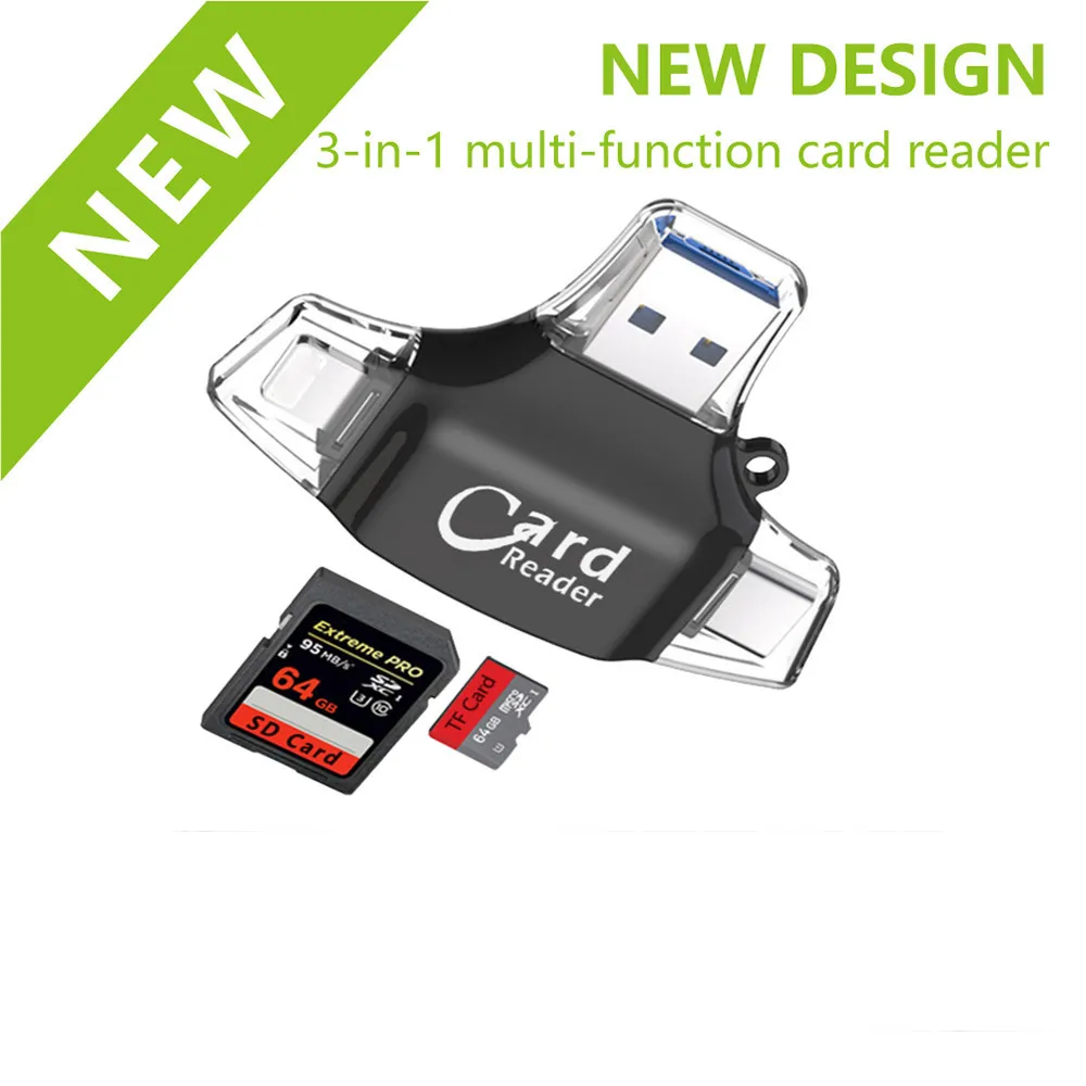 TF SD Card Reader for iPhone iPad ios Lightning interface OTG Readers Micro SD Memory Cards