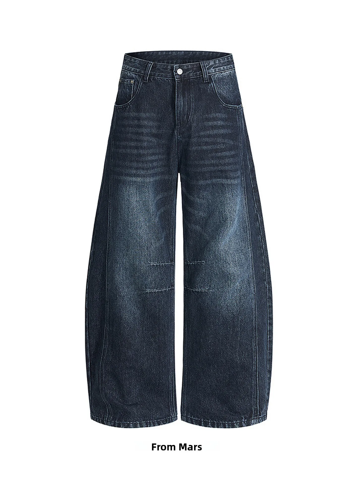 

from New Retro Faion Design Loose Casual Wide Leg Knife Jeans High Waist Cotton Polyester Blend Comfortable Breathable