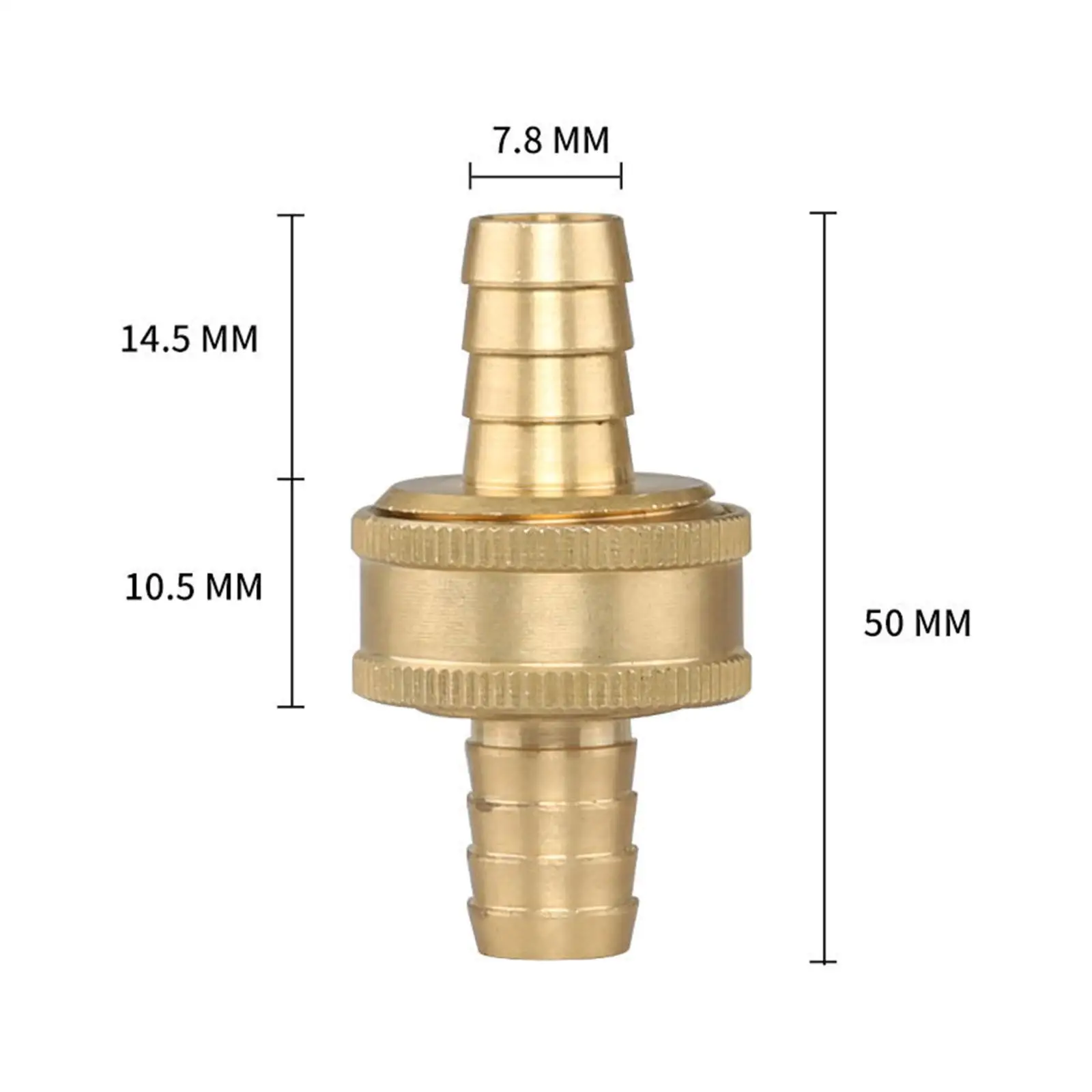 Brass Water Hose Connector Convert Nozzles Heavy Duty Extend