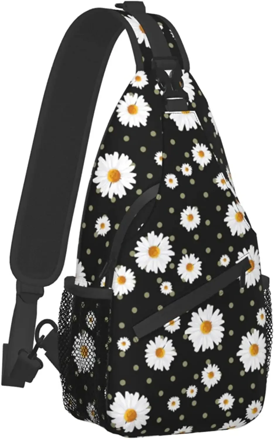 

Daisy Flower Sling Backpack Unisex Chest Bags Crossbody Travel Hiking Daypack for Unisex Shoulder Bag for Sport Climbing Running