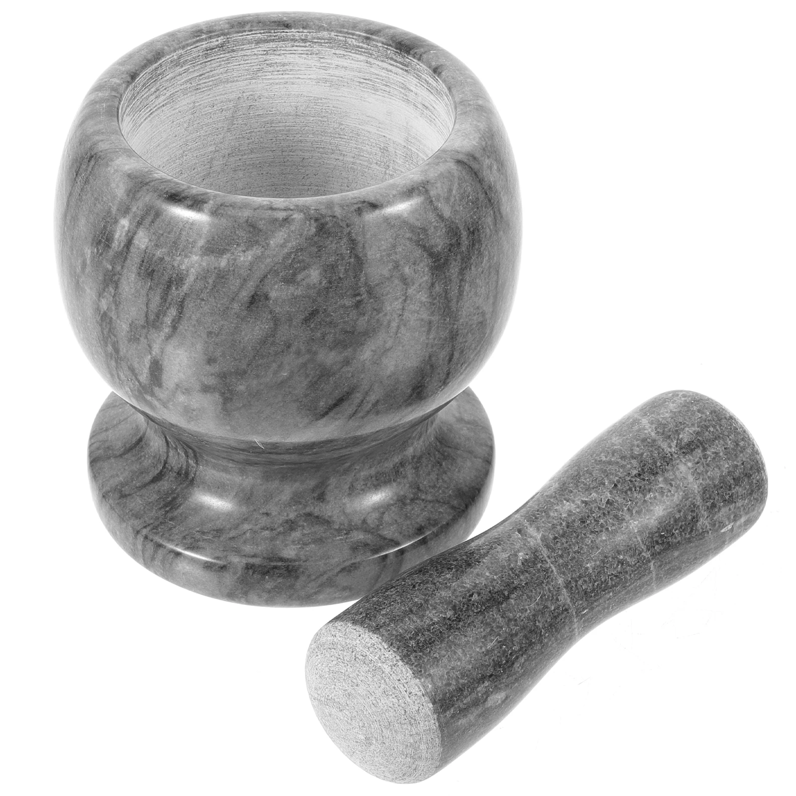 

1Set Marble Garlic Mash Pestle Kitchen Crusher Grinder Multi-Functional Garlic Chopper Spice Medicine Tool