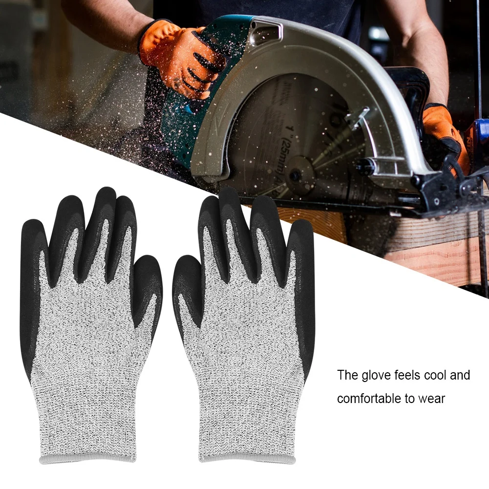 

ZK30 1 Pair Cut Resistant HPPE Gloves Wear Resistant Working Gloves Metal Manufacturing Supplies