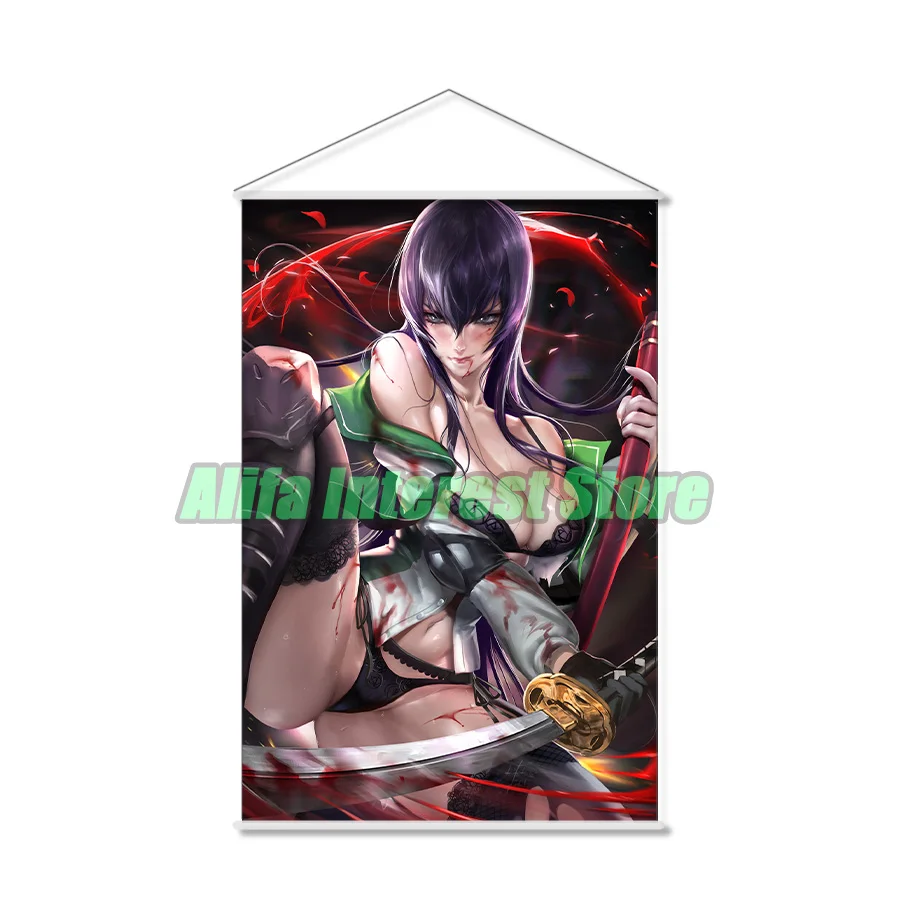 Sexy Busujima Saeko Highschool Of The Dead Anime Wall Scroll Hanging Poster Home Decor Painting