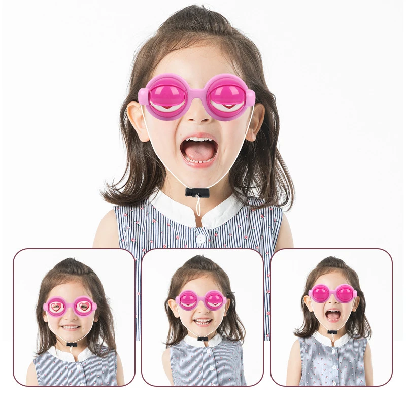 Divertenti occhiali da scherzo per bambini adulti occhiali da vista pazzi occhi di rana grandi accessori per giocattoli in plastica oggetti di scena di Halloween regali di natale