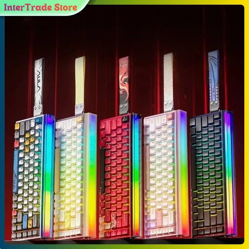 AULA HERO 68HE PRO ULTRA interruptor magnético aleación de aluminio Teclado mecánico para juegos teclado ergonómico RGB personalizado para regalo de juego