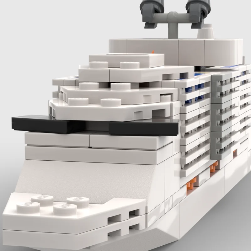 Moc Bouwstenen Harmonie Van De Zeeën cruiseschip Technologie Modulaire Bakstenen Model Geschenken Kerst Speelgoed DIY Sets Montage
