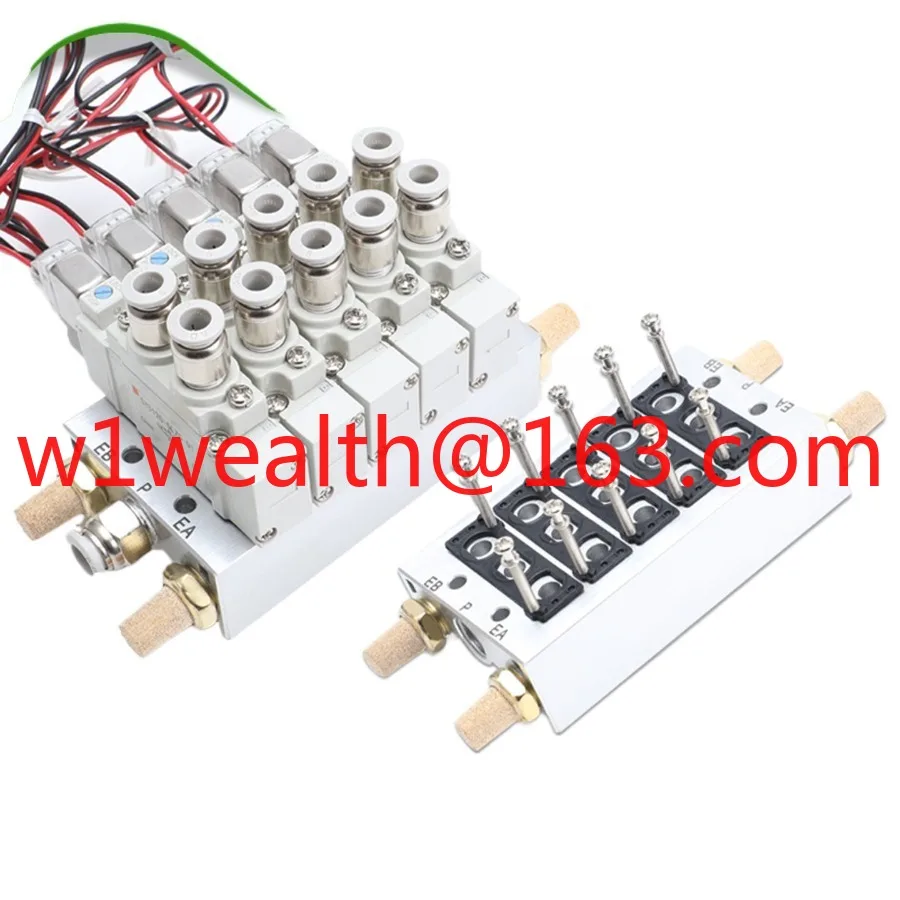 Solenoid valve 5120 bus plate gas path shunt block valve group valve island baseplate bus bar aluminum bar 3120