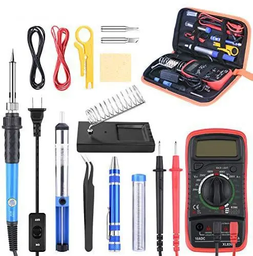 Electric soldering iron multimeter set welding kit 220V110V60W adjustable soldering iron kit